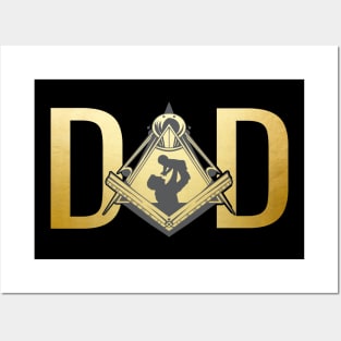 Masonic Dad Freemasonry Fathers Day Freemason Posters and Art